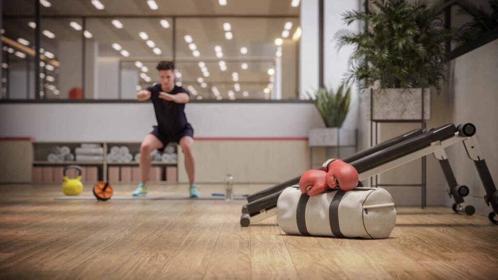Indoor gym at Continuum, White Plains