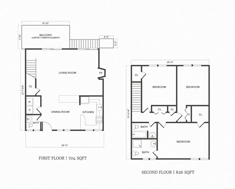 D02R Floor Plan 3 Bedroom 2.5 Bath Greenwich, CT Apartments