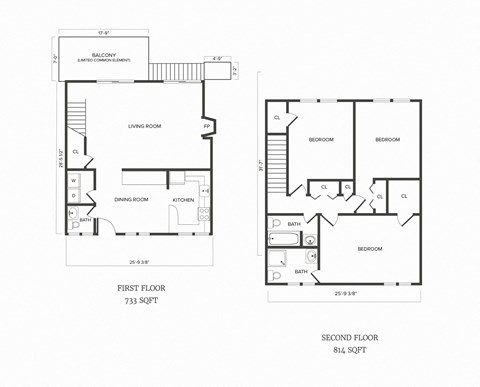 D04R Floor Plan 3 Bedrooms 2.5 Bath Apartment in Greenwich, CT