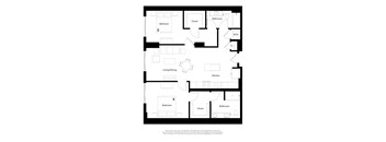 Envoi C01A Floor Plan 2 Bedroom 2 Bathroom