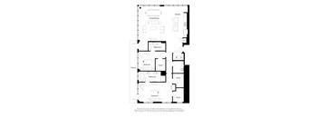 Envoi C06P Penthouse Floor Plan 2 Bedroom 2.5 Bathroom