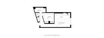 Envoi J03 Floor Plan 1 Bedroom 1 Bathroom