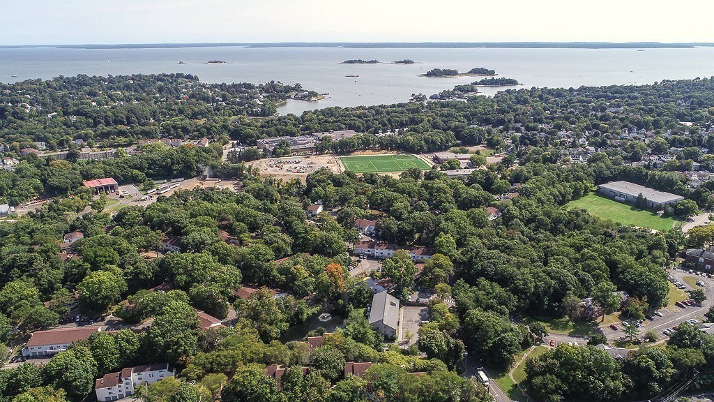 Aerial View of Greenwich Place in Greenwich CT