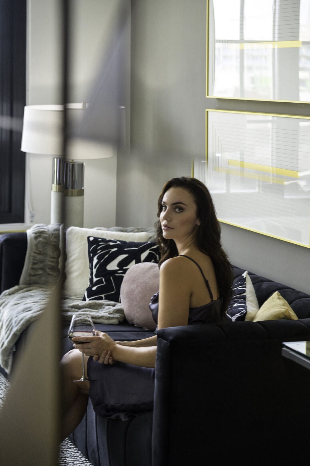 Model Sitting In A Cafe at Morse, Washington, Washington