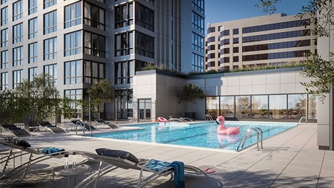 Pool in daylight