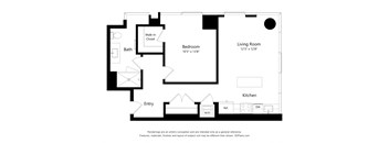 A05 Floor Plan 1 Bedroom 1 Bath