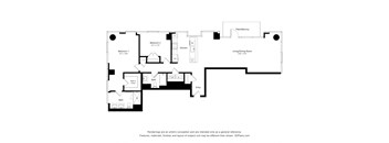 C05PH Floor Plan 2 Bed 2 Bath