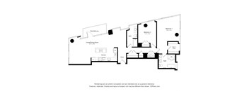 C06PH Floor Plan 2 Bed 2 Bath