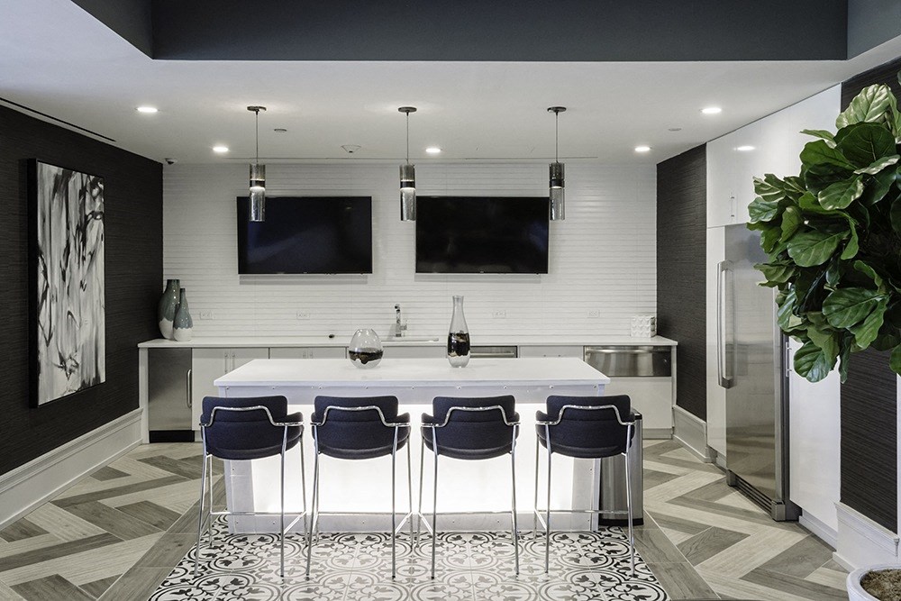 Clubhouse with Bar chairs at Continuum, New York