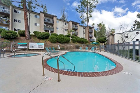 Residential Swimming Pool at Hadley Apartments, Escondido, CA, 92026