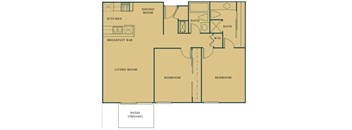 B1 Floor Plan at Hills at Hacienda Heights, Hacienda Heights California
