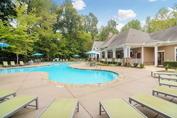Relaxing Swimming Pool With Sundeck at Highlands Apartment Homes, Bartlett, TN, Tennessee , 38135