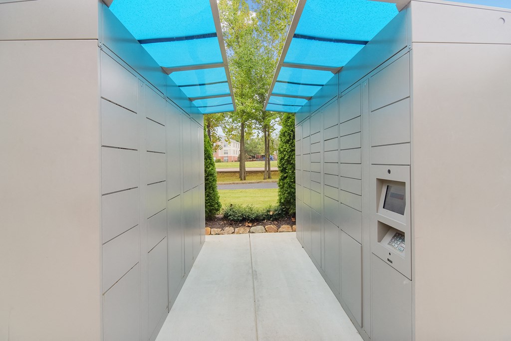 Package lockers at Highlands Apartment Homes, Bartlett, TN, 38135