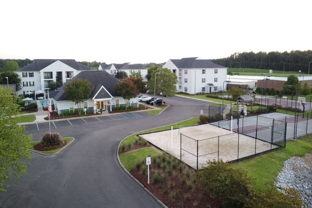 Aerial at Avalon Apartment Homes, Starkville, MS, 39759