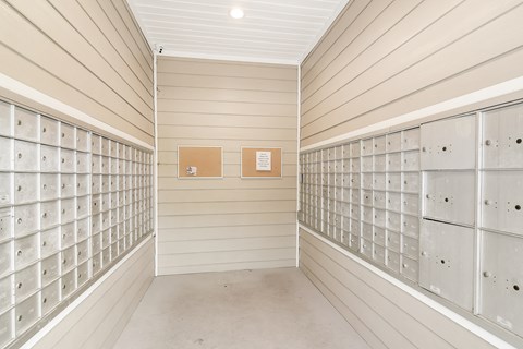 the lockers in the laundry room of the house are clean and ready for use at Bridgewater Apartment Homes, Mississippi 39047