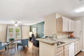 Kitchen with dishwasher at Avalon Apartment Homes in Mississippi 39759