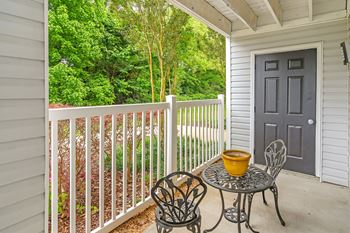Patio at Avalon Apartment Homes in Starkville, MS