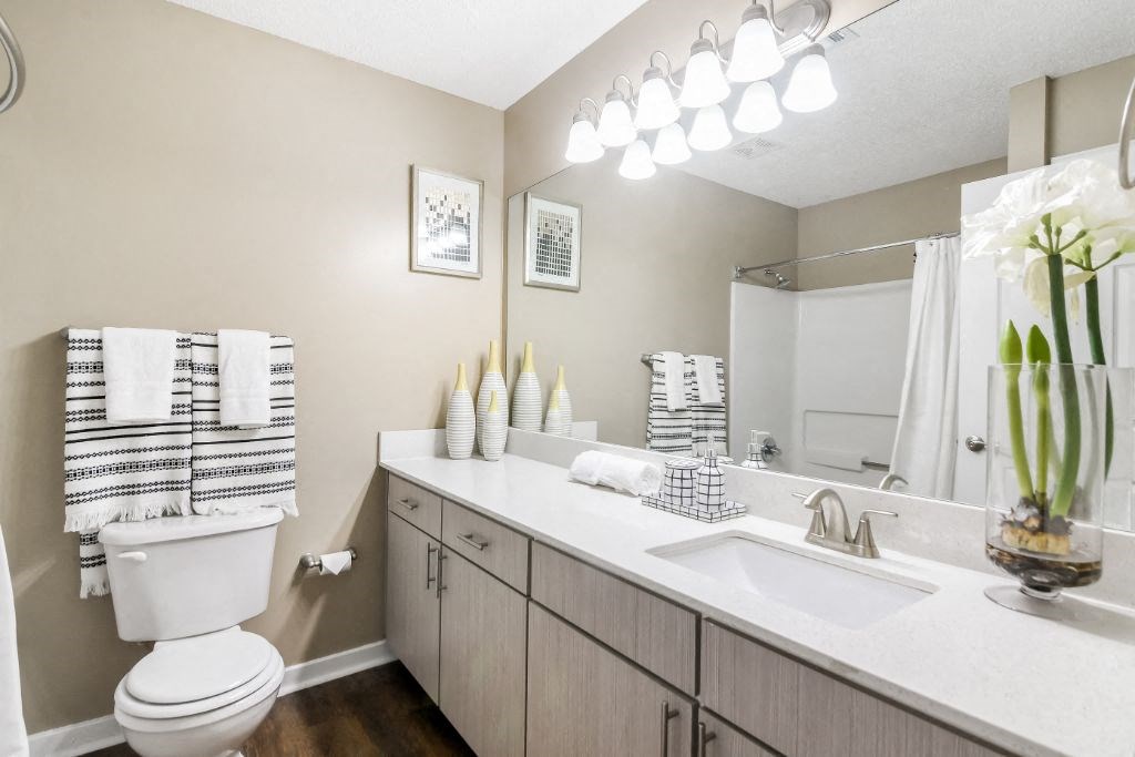 Bathroom at Crossgates Apartment Homes, Starkville, Mississippi