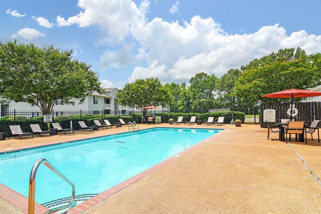 our resort style swimming pool at The Colony Apartment Homes, Columbus, MS, 39702