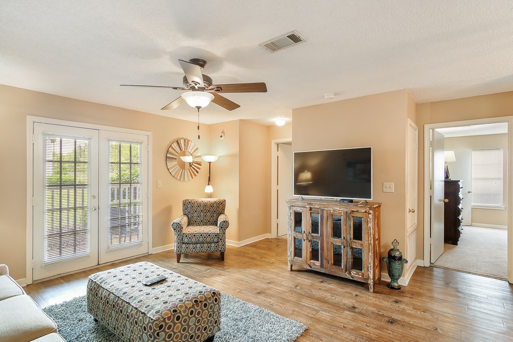 Living Area With TV at The Colony Apartment Homes, Columbus, 39702