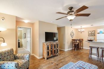 Hardwood floors at The Colony Apartment Homes in Columbus, MS