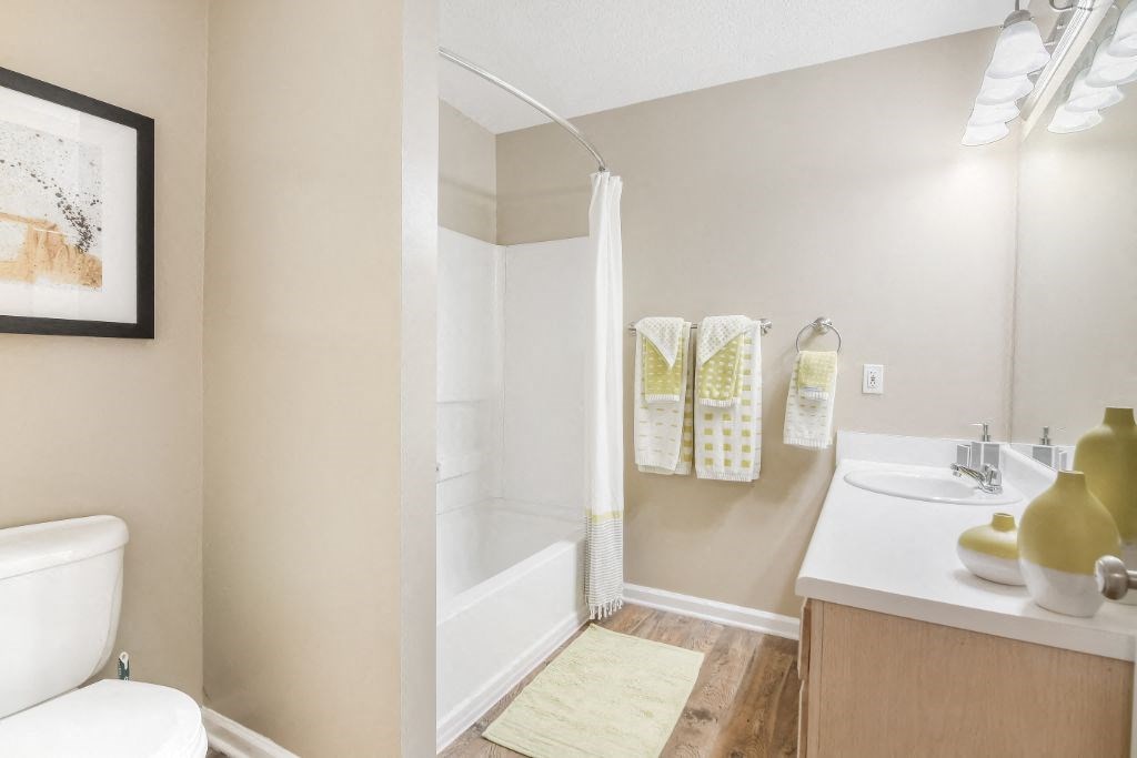 White interior bath at Avalon Apartment Homes, Starkville, MS