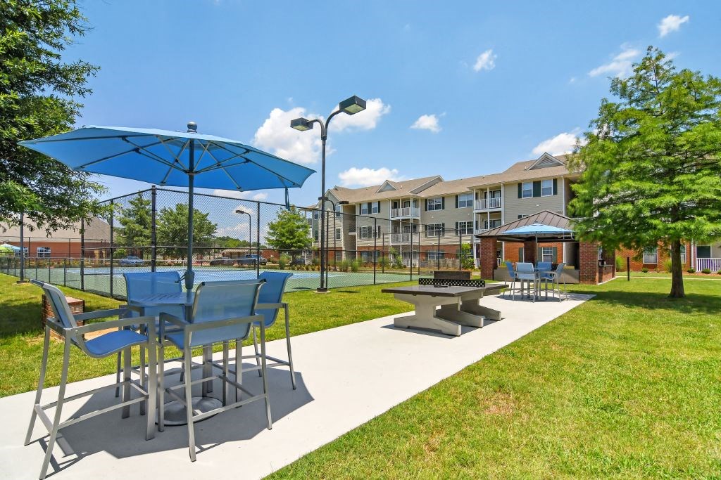 our apartments offer a park with a tennis court at The Madison of Tyler Apartment Homes, Texas