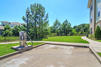 Vacuum station for car  at Wellington Grande Apartment Homes, Longview