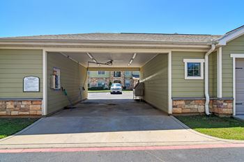 Car care station at Wellington Grande Apartment Homes, Longview, Texas