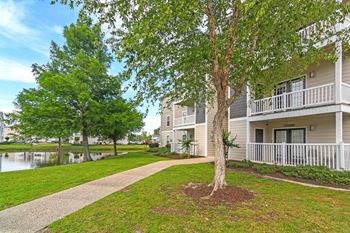 Patio/balconies at Reserve at Gulf Hills Apartment Homes in Ocean Springs, MS