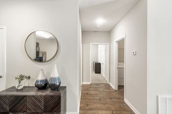 Hardwood floors at Lagniappe of Biloxi Apartment Homes in Biloxi, MS