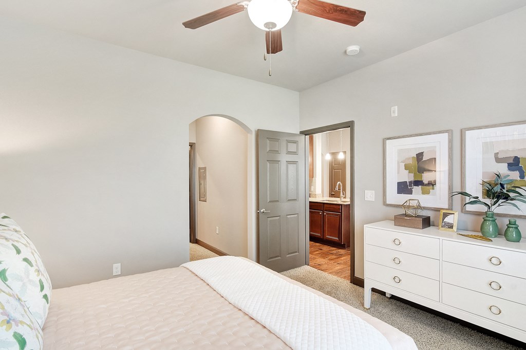 Bedroom With Adequate Storage at Kingston Crossing Apartment Homes, Bossier City, LA, 71111