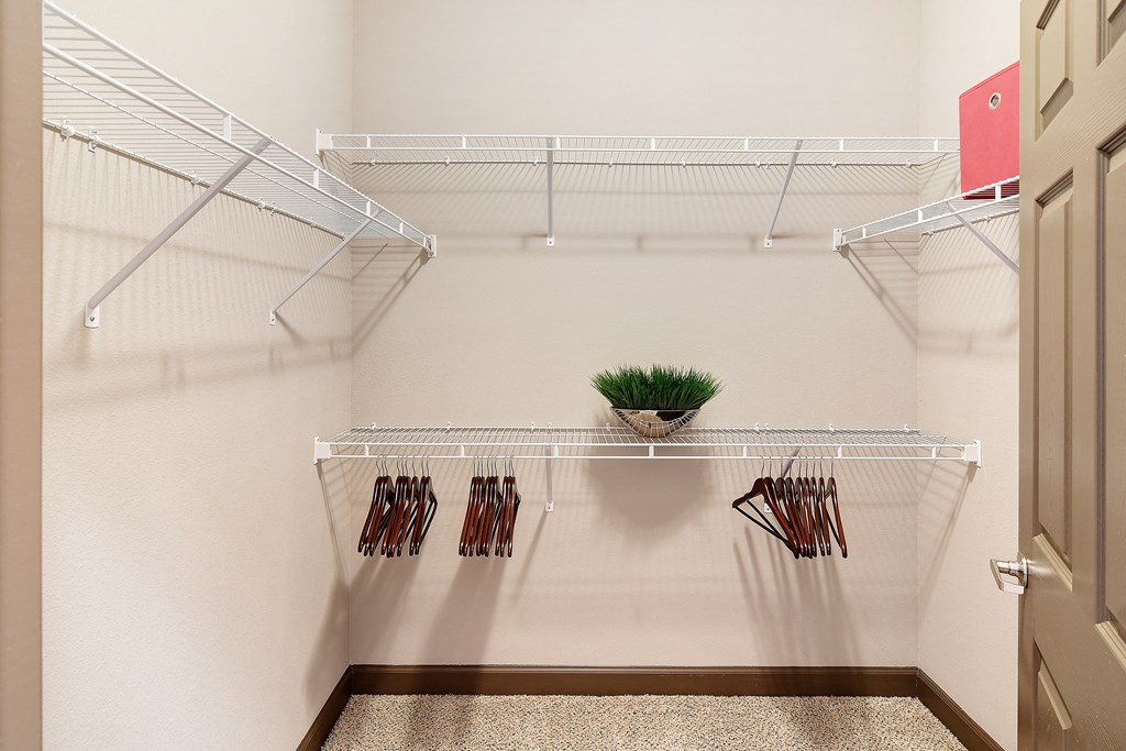 our spacious walk in closets at Kingston Crossing Apartment Homes, Bossier City