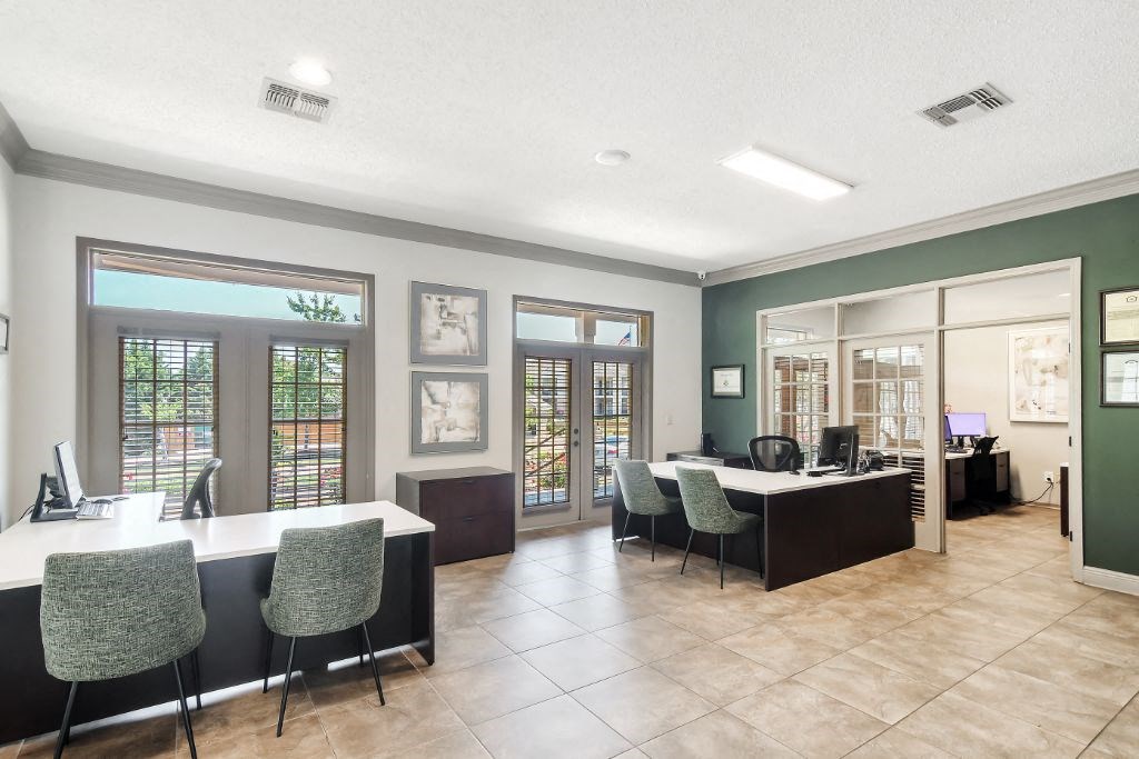 this is a photo of the office space available to rent  at Highpointe Apartment Homes, Brandon, MS