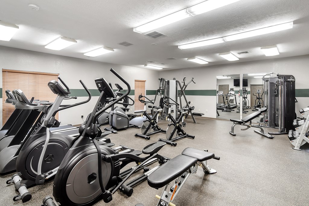 Fitness Center With Modern Equipment at Highpointe Apartment Homes, Brandon
