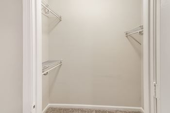 Walk-in closets at Highpointe Apartment Homes, Brandon, MS