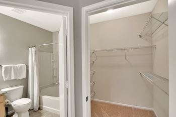 Walk-in closet at Ashford Place Apartment Homes, Mississippi