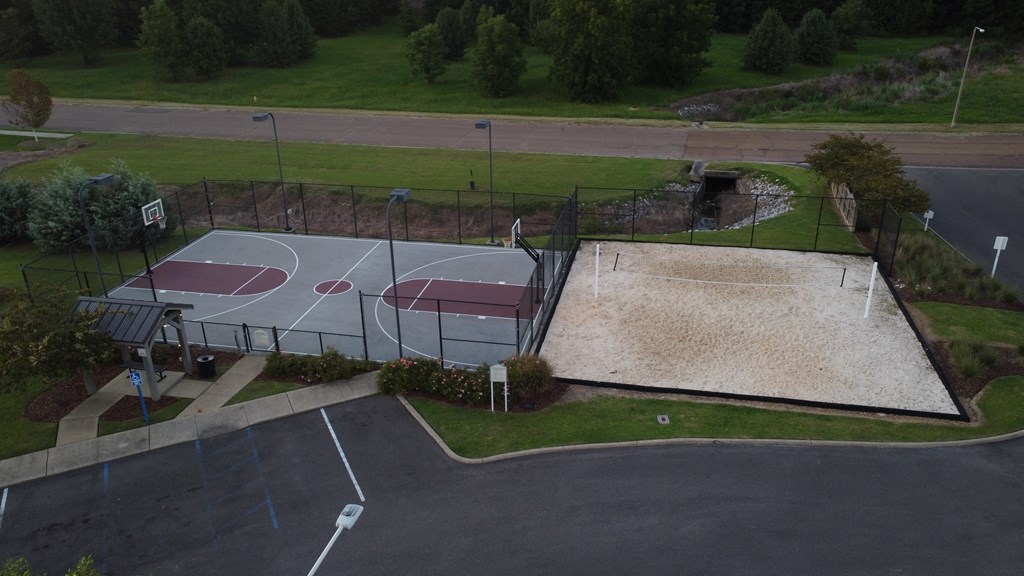 an aerial view of a basketball court in a park at Avalon Apartment Homes, Mississippi, 39759