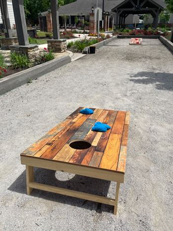 Cornhole Game at Reserve at Gulf Hills, Ocean Springs, Mississippi, 39564