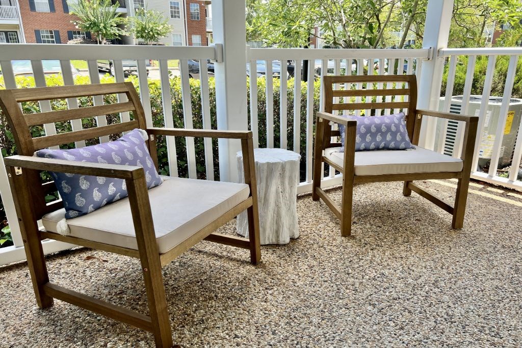 Beautiful Porch at Reserve at Park Place Apartment Homes, Hattiesburg, Mississippi, 39402