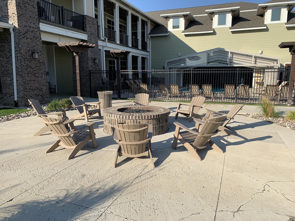 Outdoor Fire Pit at The Retreat Apartment Homes, Williston, North Dakota