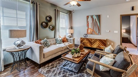 Extravagant Living Room at Audubon Park Apartment Homes, Louisiana