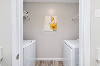Washer and dryer  at Laurelwood Apartment Homes, 39440