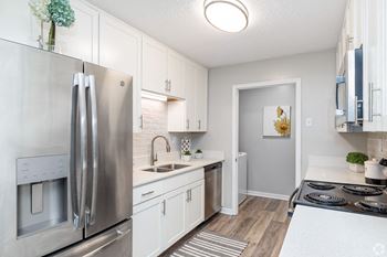 Stainless steel appliances at Laurelwood Apartment Homes, Laurel, Mississippi, 39440
