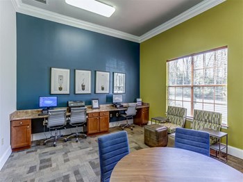 Fully Equipped Business Center at The Vineyard of Olive Branch Apartment Homes, Olive Branch, MS
