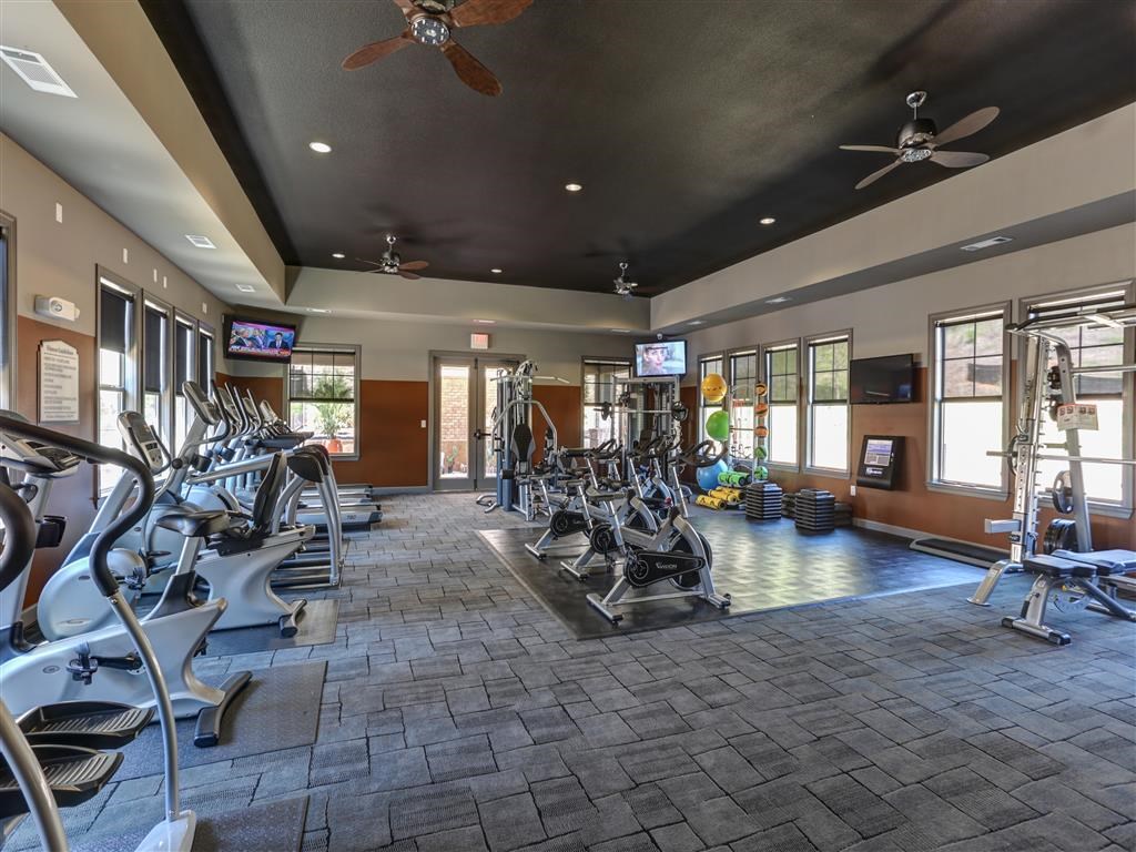 State of the Art Fitness Center at Faulkner Flats Apartment Homes, Oxford, MS, 38655