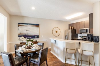 Beautiful Kitchen and Dining Room Space Beautiful Kitchen and Dining Room Space at Lagniappe Of Biloxi Apartment Homes, Biloxi, 39532 - Photo Gallery 6