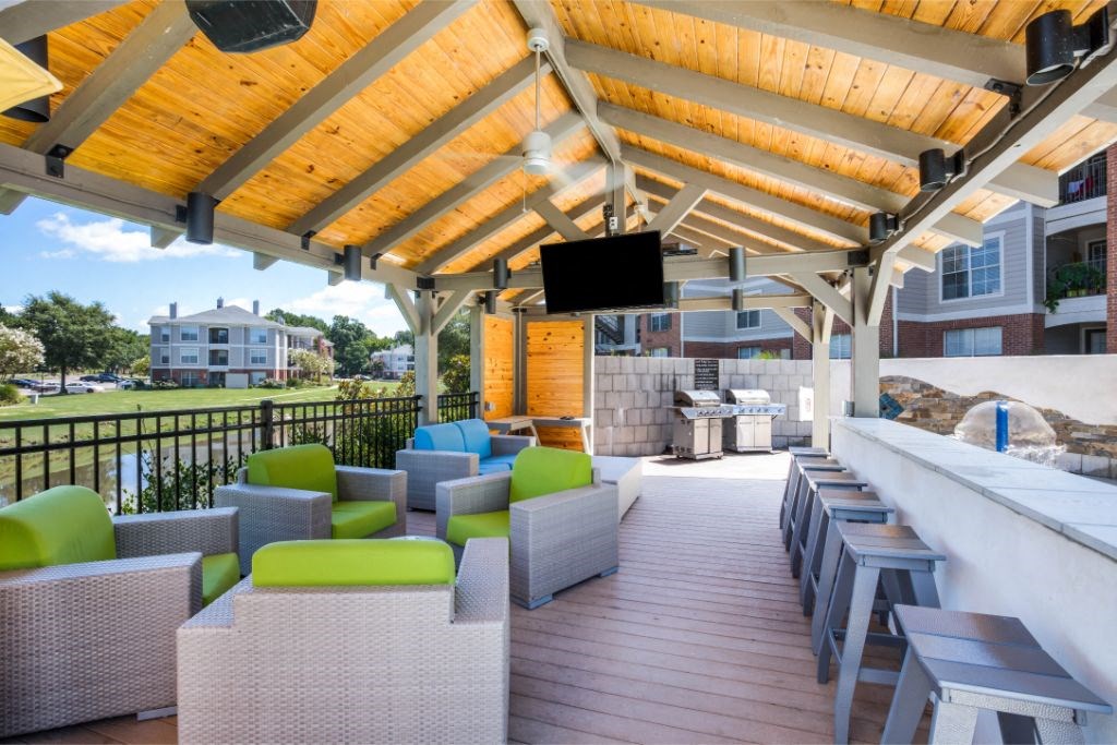 Gazebo with Television at Quail Ridge Apartment Homes, Tennessee