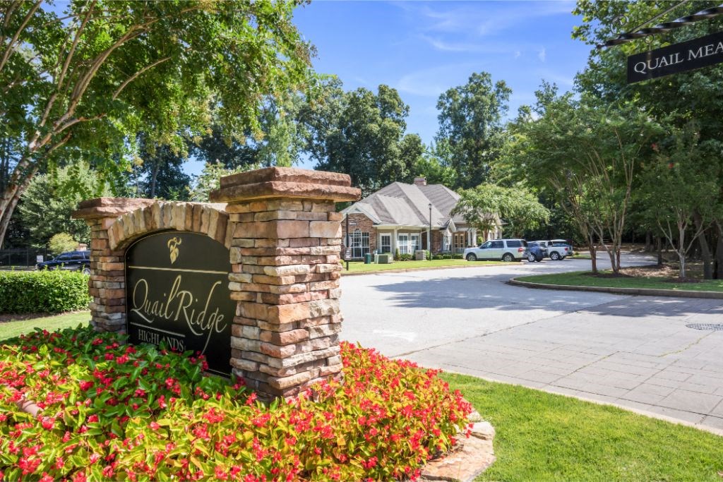 Welcome Sign at Quail Ridge Highlands Apartment Homes, TN