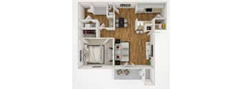 One bedroom 1 bath at Reserve of Bossier City Apartment Homes, LA